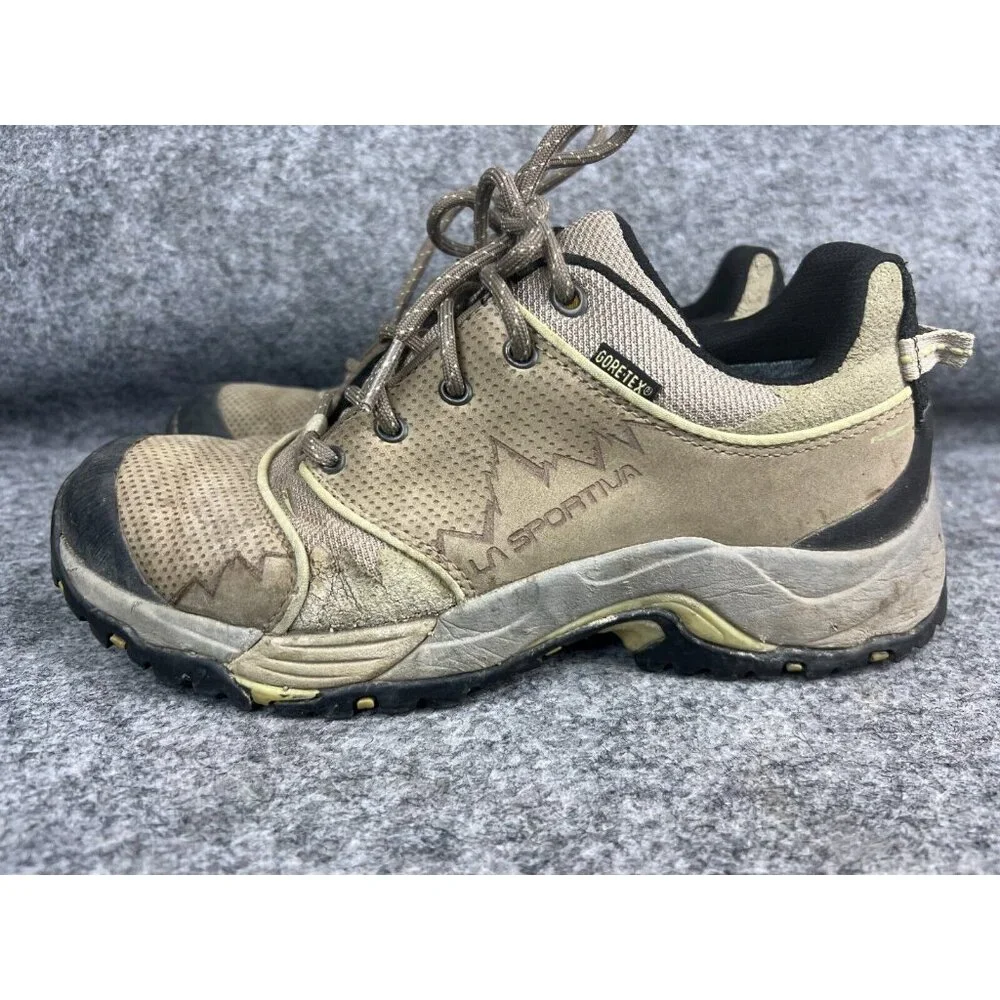 La Sportiva FC ECO‎ 2.0 GTX Shoes Women's 8 Gray Hiking Gore-Tex Low Top Lace Up